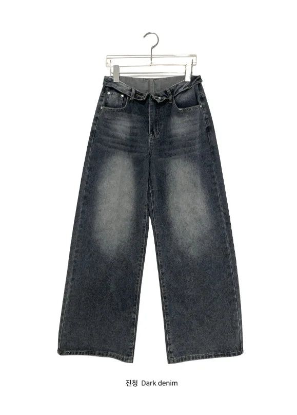 Sophis Obee Folding Wide Denim Pants
