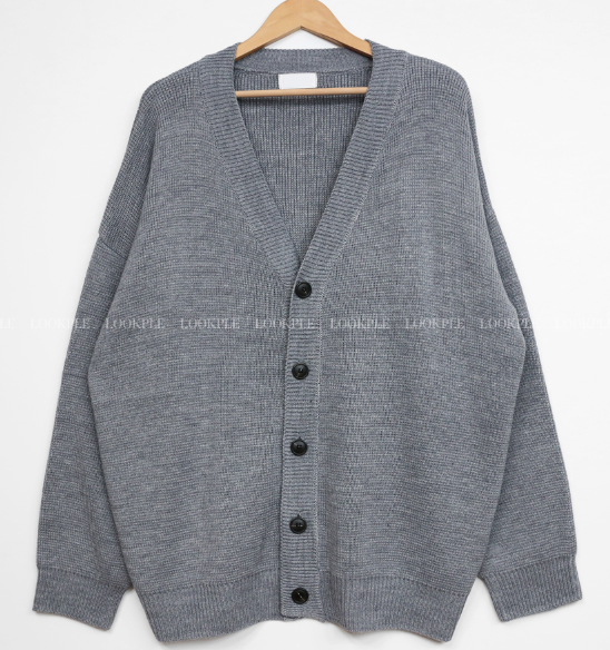 flander plain overfit cardigan