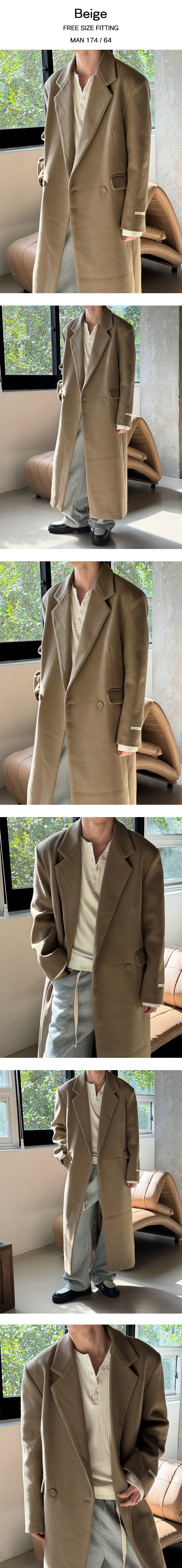 [Unisex] Max double long coat(2color) 