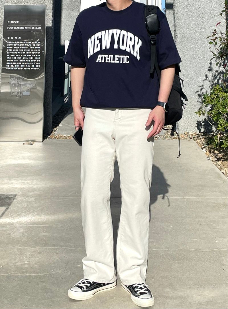 [MADE]NEVERDOWHY NEWYORK PRINTING T-SHIRTS