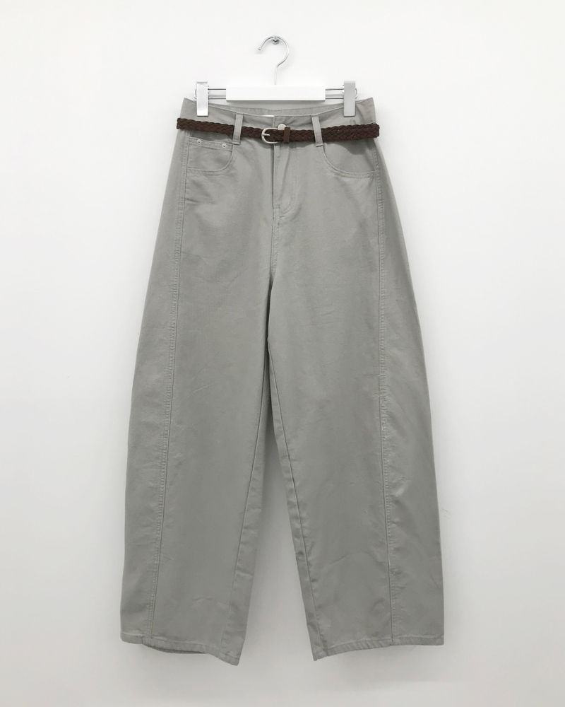 [SET]ミュート カーブドパンツ ＋ ベルト