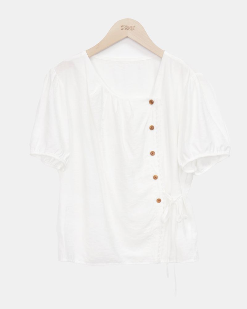 Rameon Wrap Short Sleeve Blouse