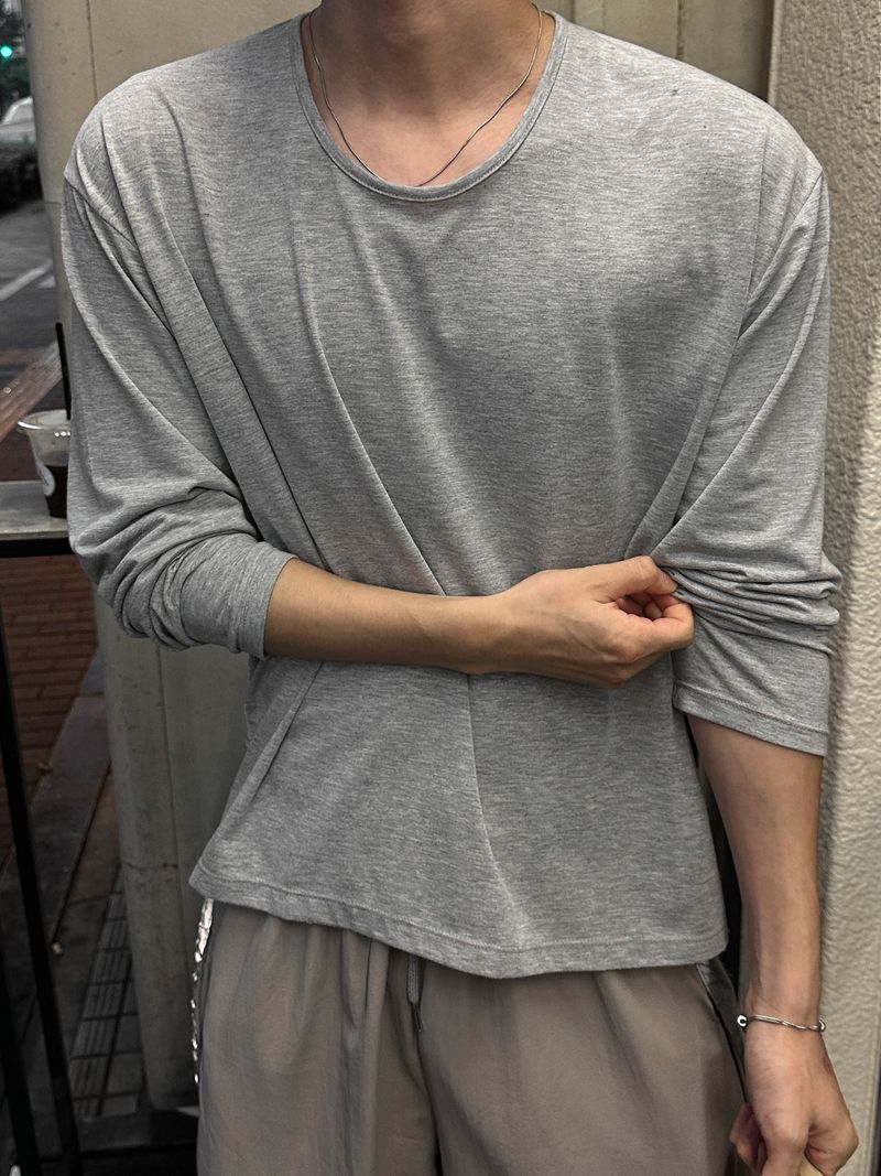 Rome Soft U-Neck Long Sleeve Tee