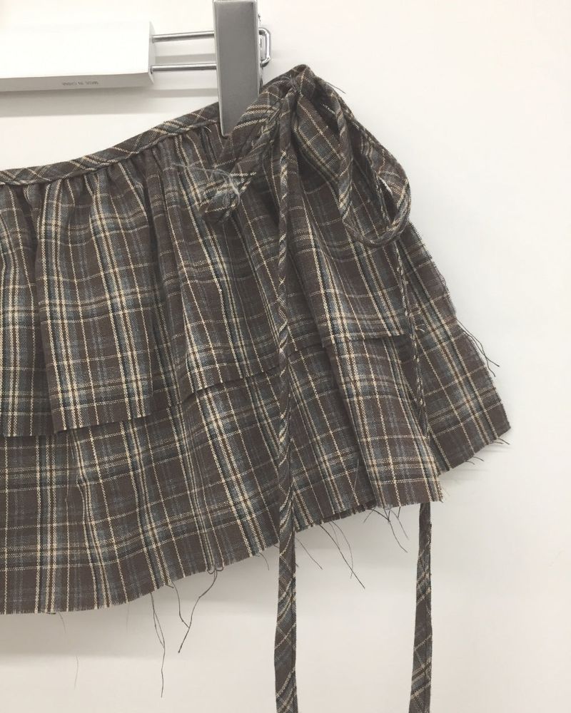 Bonnie Layered Wrap Skirt (2color)