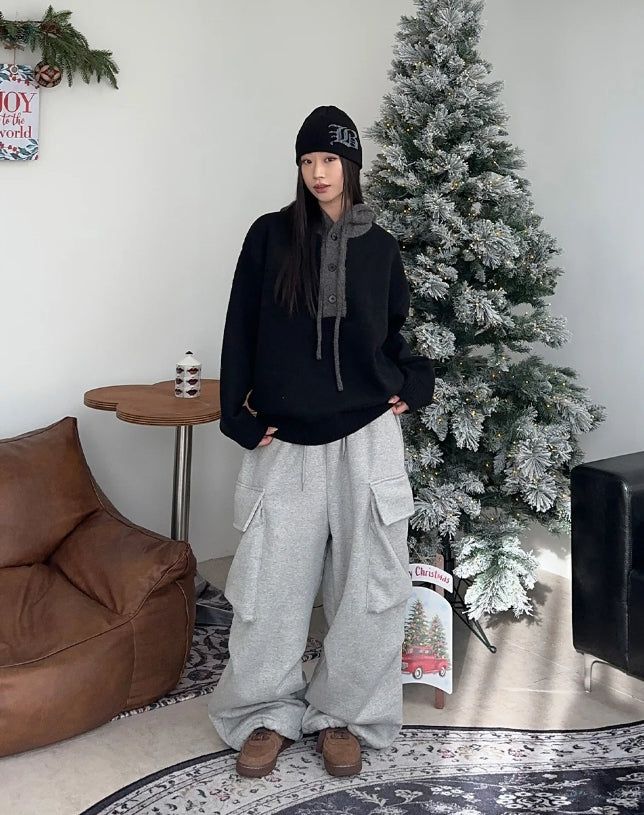 Dihen Big Cargo Wide Pants