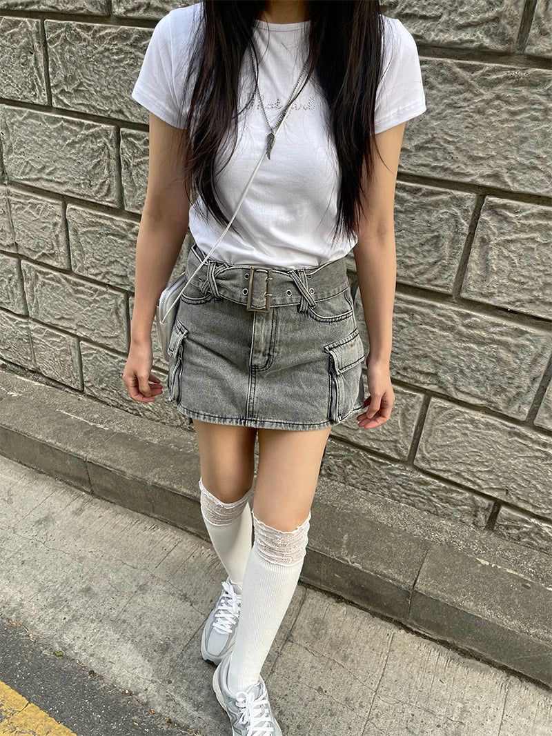 Cute cubic slim t-shirt