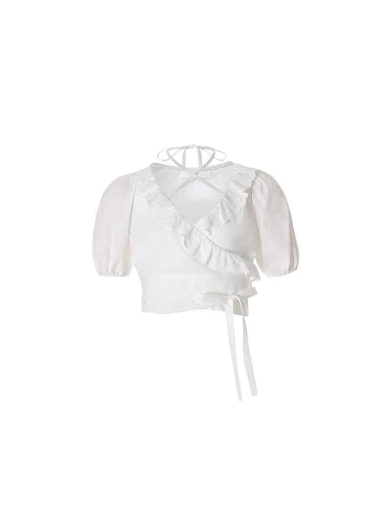 Rosie wrap blouse (Ivory)