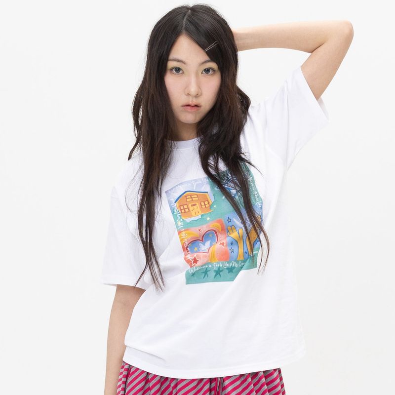 WEBHOUSE（ウェブハウス）の「Twister Storybook Tee - White（Tops）」