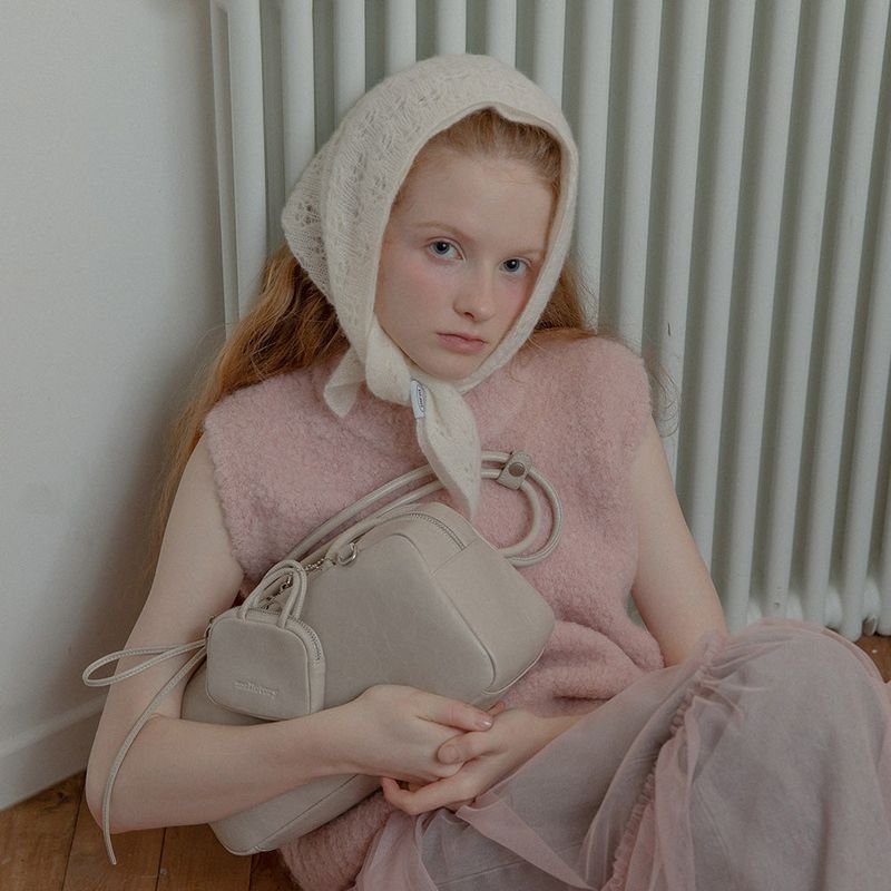 TWIN BAGUETTE BAG (LIGHT GRAY)