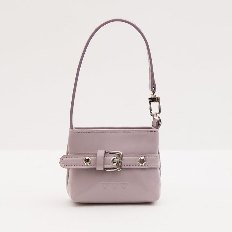 VVV（ブイブイブイ）の「Buckle Mini Hobo Tote Bag Keyring _ Lavender（Toys/Key Holders）」