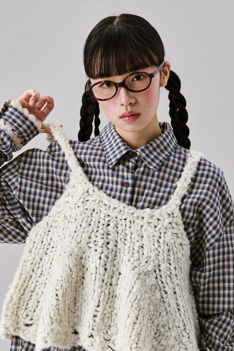 Handmade Frill Knit top