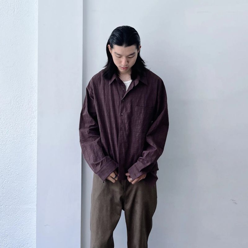 Subtle Textured Cropped Shirt