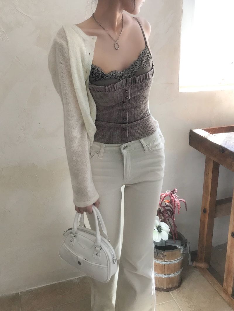 Back Pocket Span Bootcut Pants 
