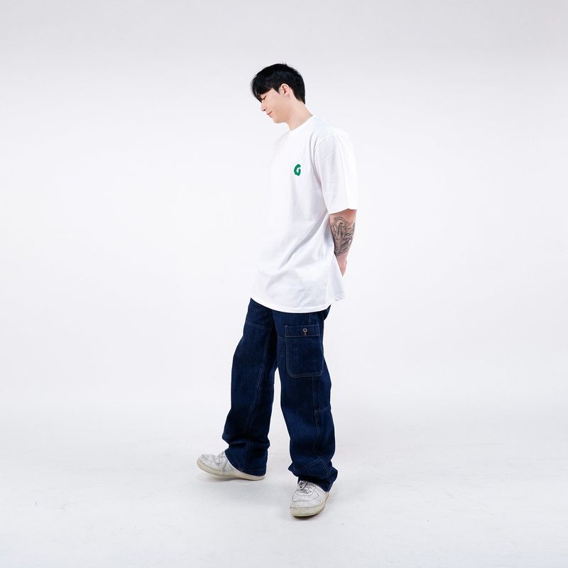 GOOFOFF MAIN LOGO TEE - ( White - Green )