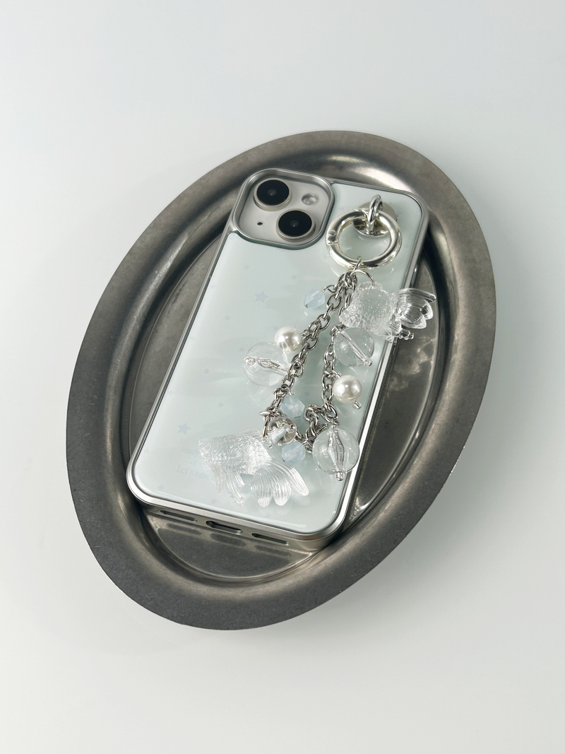 Clear Goldfish Bold Keychain