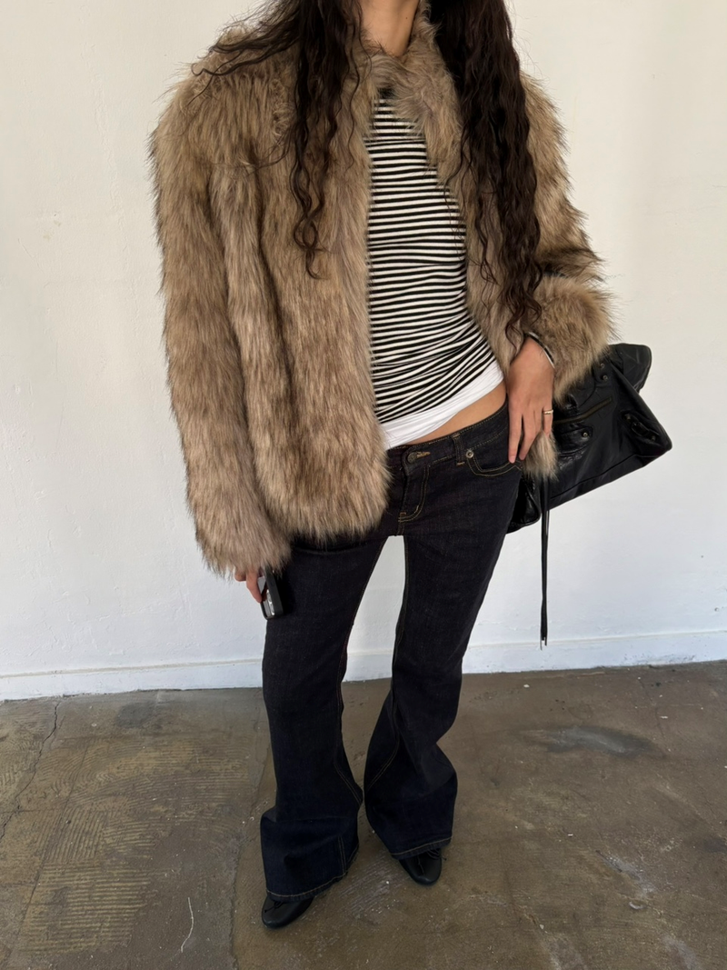 Things and stuff（シングス アンド スタッフ）の「Clef hairy fur jacket（Jackets/Outerwear）」