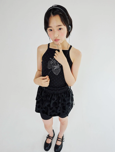 DOT STAR STRAWBERRY SLEEVELESS