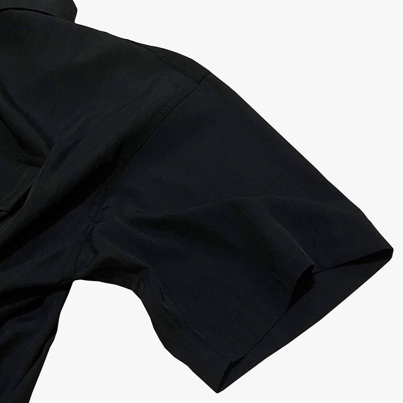 street shape shortsleeve zipup_black