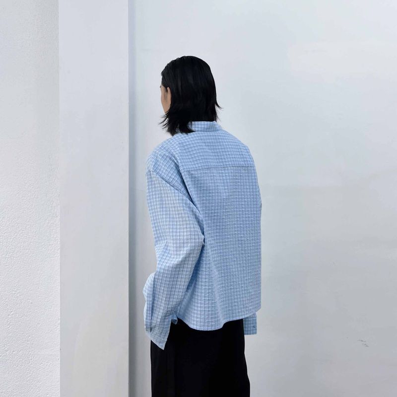 Minimalist Wide Straight-hem Shirt