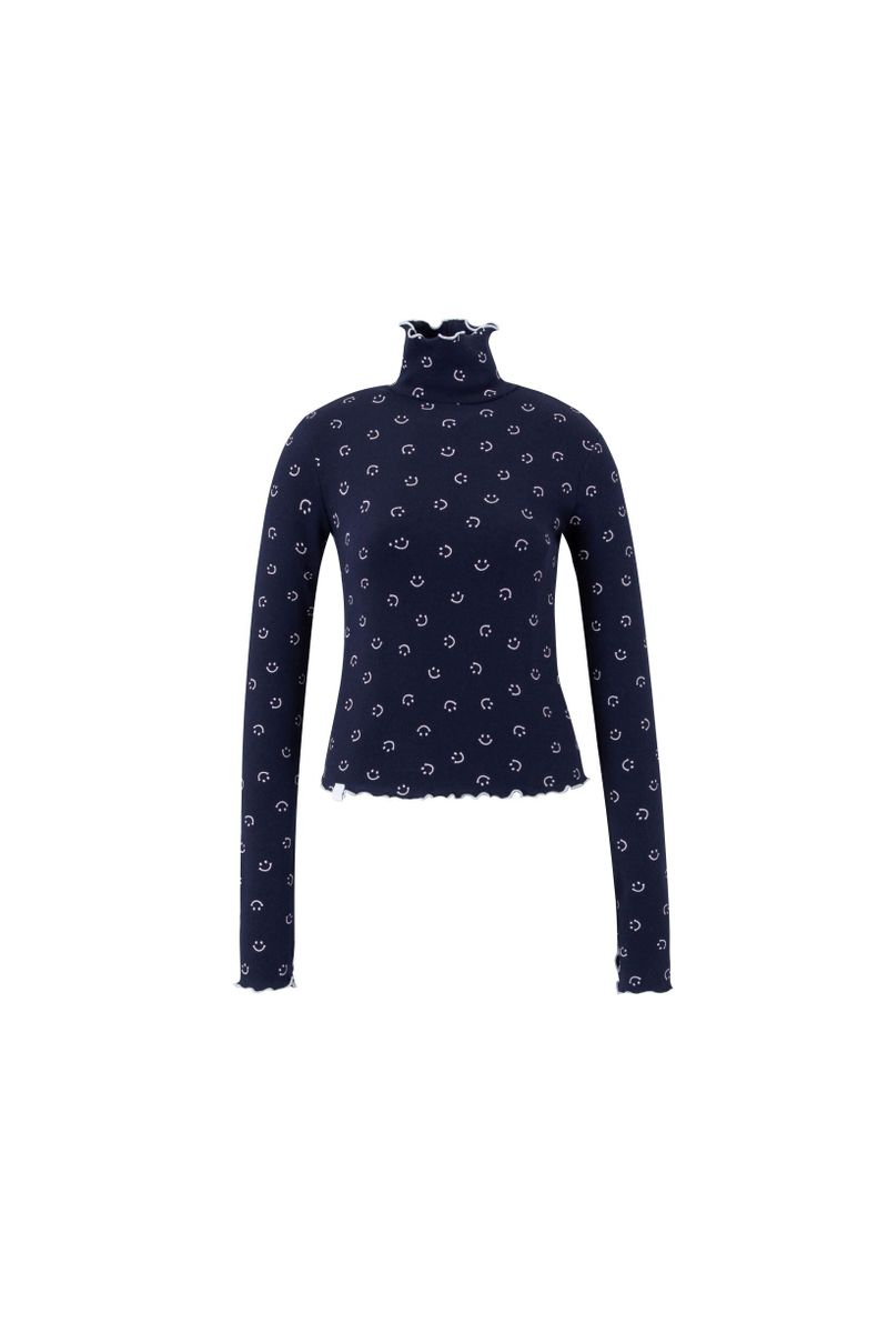 MINJIENA(ミンジエナ)の「smile turtleneck navy(Tops)」
