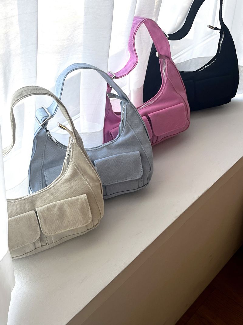 WONDER WONDER（ワンダーワンダー）の「Bruce two-pocket cotton mini tote shoulder bag（Bags）」