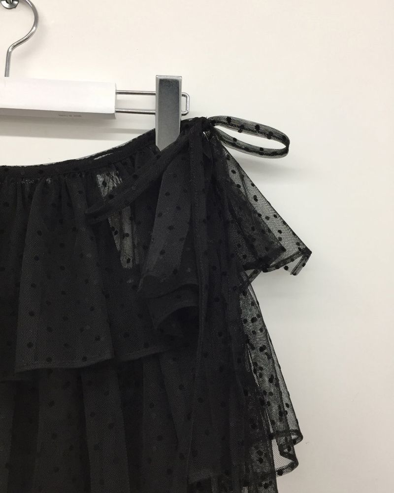 Glass Dot Layer Skirt (3color)