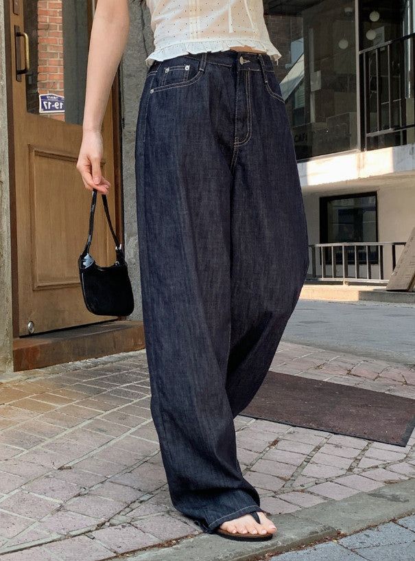 SHOPPERLAND（ショッパーランド）の「Non-Fade Stitch Wide Denim Pants (2color)（Pants）」