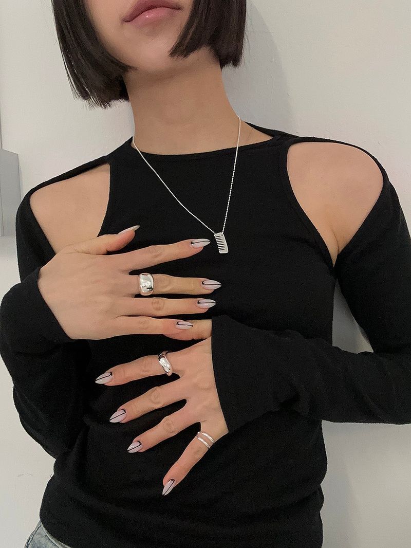  [925silver] Comb necklace