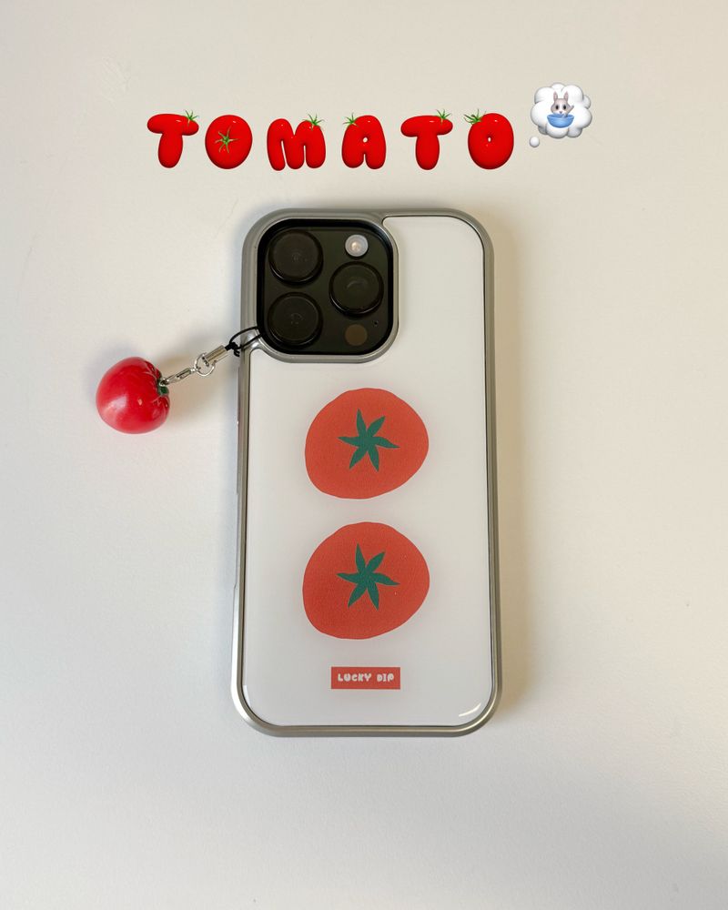 LUCKYDIP（ラッキーディップ）の「[MADE] トマトシルバーバンパーフォンケース（スマホグッズ/小物）」