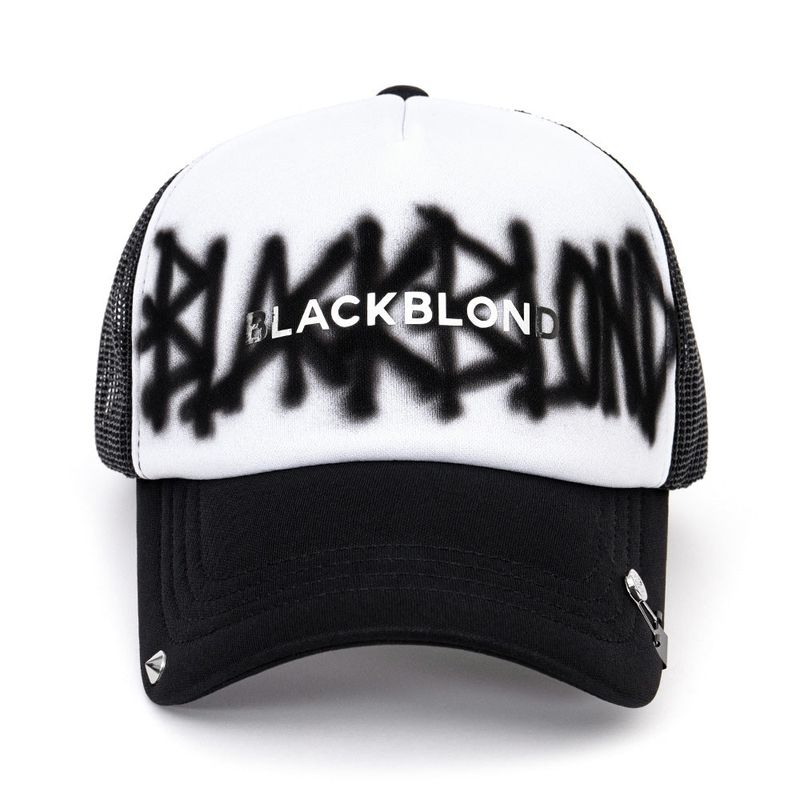 BBD Graffiti Metal Logo Trucker Mesh Cap (Black)