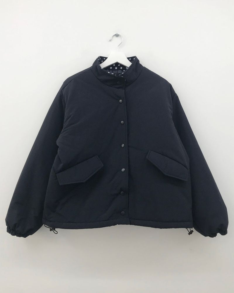 Coco Dot Padded Field Jacket (2color)