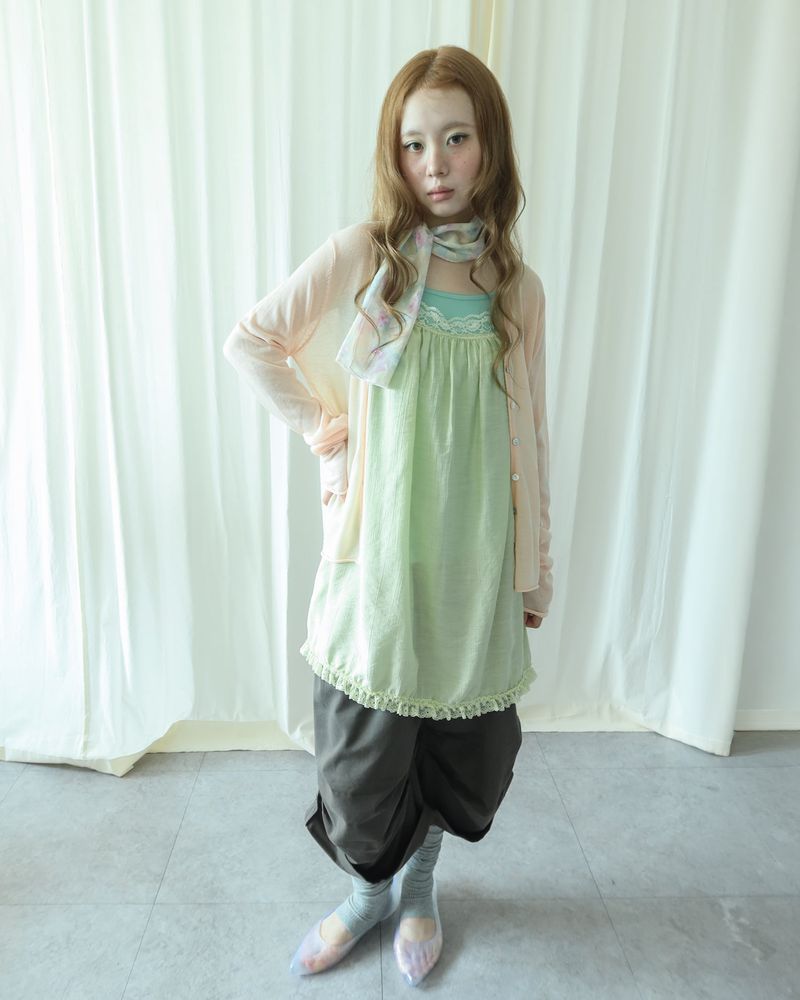 COTTAGE LACE CAMI DRESS