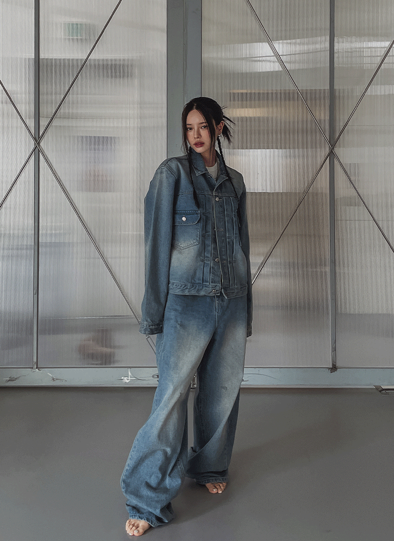 ULAN（ユレン）の「[PREMIUM/MADE] Signature mold crop denim jacket（Jackets/Outerwear）」