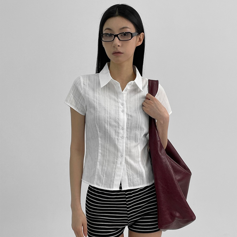 BLACKUP（ブラックアップ）の「[MADE] Mared Ringkle Short Sleeve Shirt（Tops）」