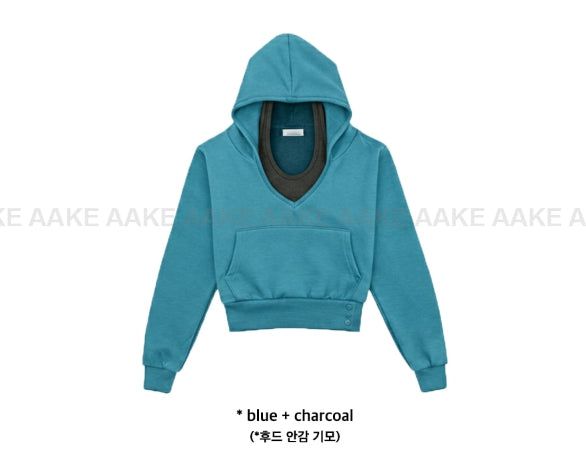[SET] BUTTON V-HOODIE & HALTER
