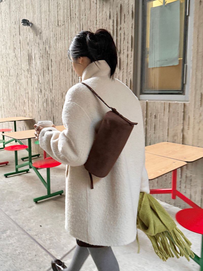 [MADE] KYLIE WOOL ALPACA HANDMADE HALF DOUBLE COAT