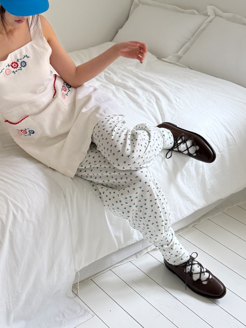 ♡MADE♡ floral leg warmer pants