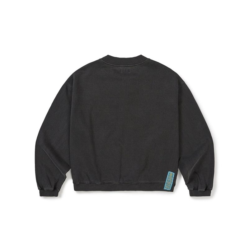 Symbolic button sweatshirt / Dusty charcoal