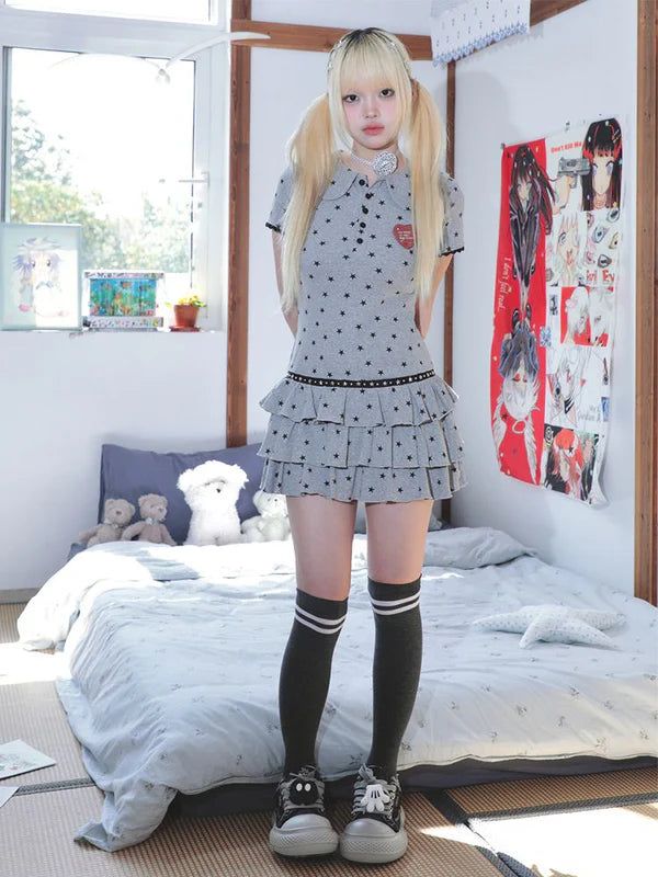 [Hashtag DDD] puffy star cake dress