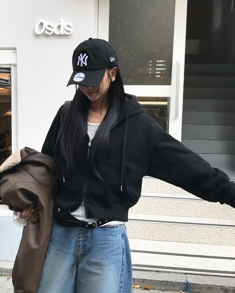 [ORIGINAL] Tibet 2-Way Cropped Hood Zip-Up