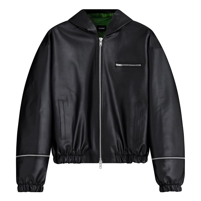 Leather Wind Block (Black)
