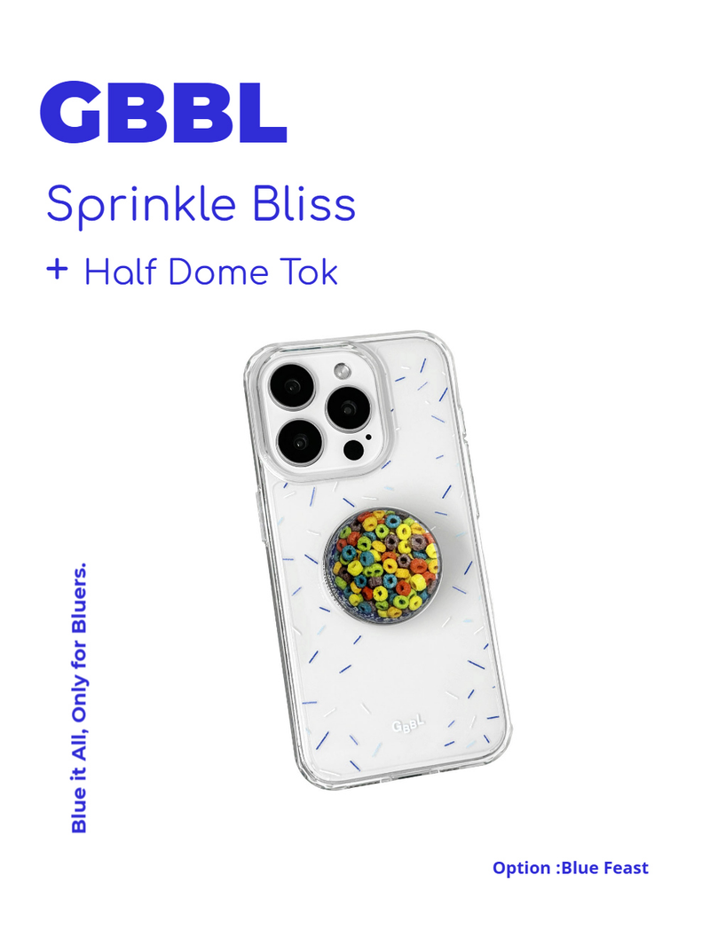 GBBL（ジービービーエル）の「スプリンクルブリス + ブルーフィースト (Transparent Body) セット （スマホグッズ/小物）」