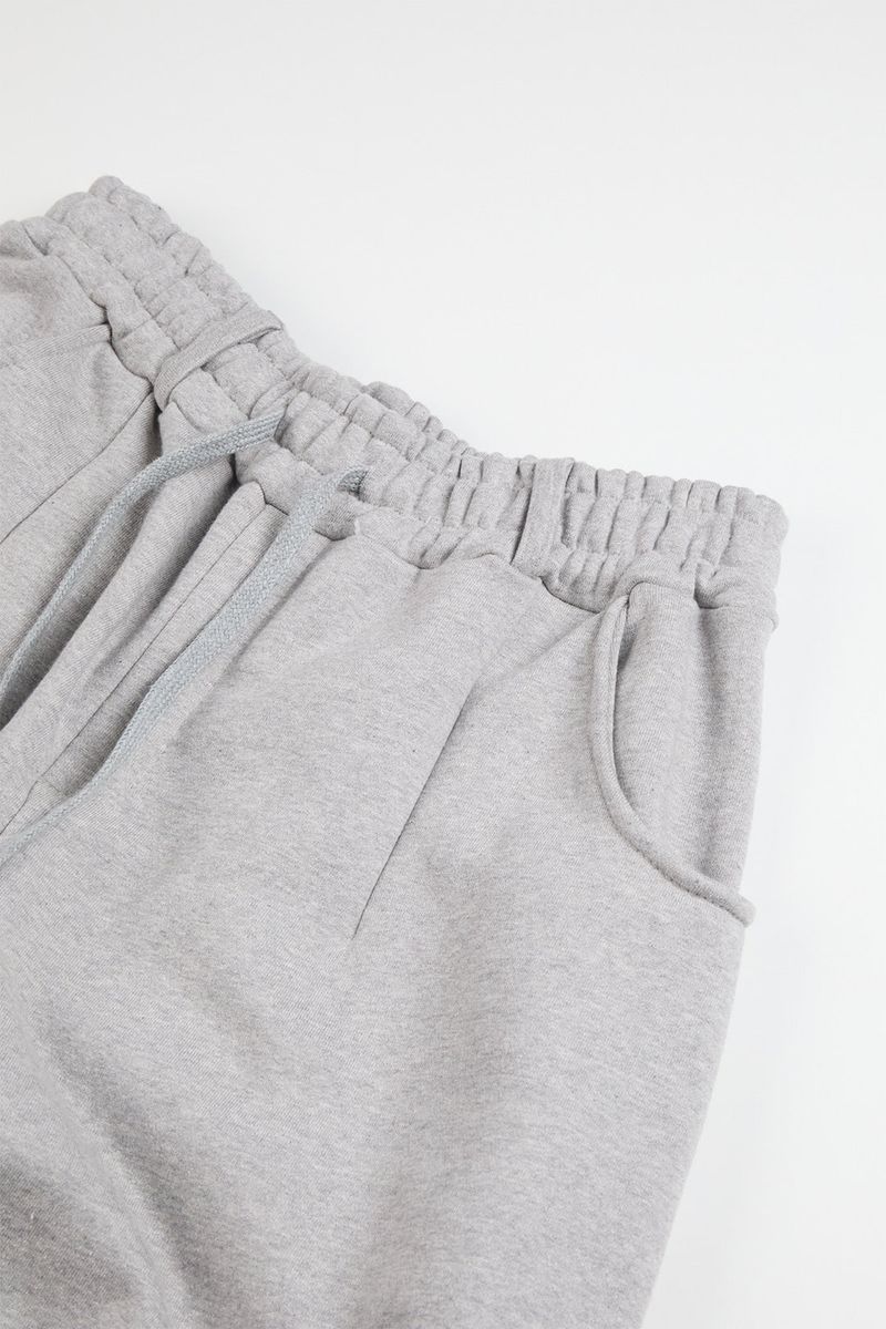 Terry wide belted sweatpants