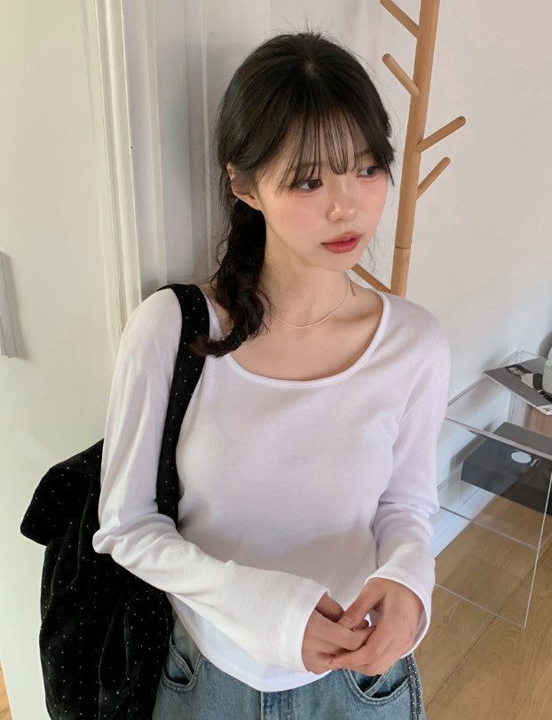 SHOPPERLAND(ショッパーランド)の「ST Cotton100 Basic Layered T-shirt (6color)(Tops)」