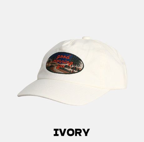 Palm tree embroidery patch ball cap