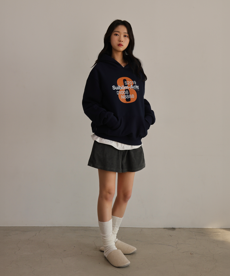 New birth 8 Hoodie - Navy