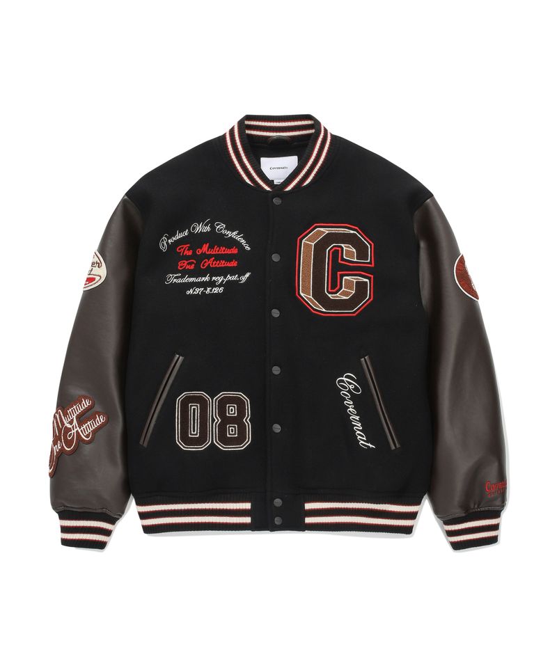 Covernat（カバーナット）の「College Letterman Wool Varsity Black（Jackets/Outerwear）」