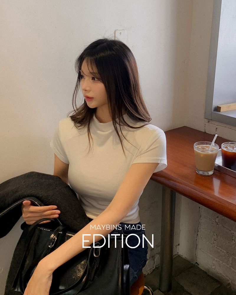 [MADE] Royel Half-Neck Padded T-Shirt