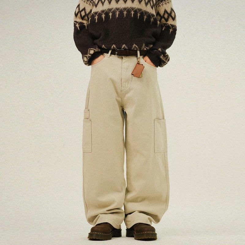 SEMIKAJI(セミカジ)の「AD Layered Pocket Cotton Wide Pants(Pants)」