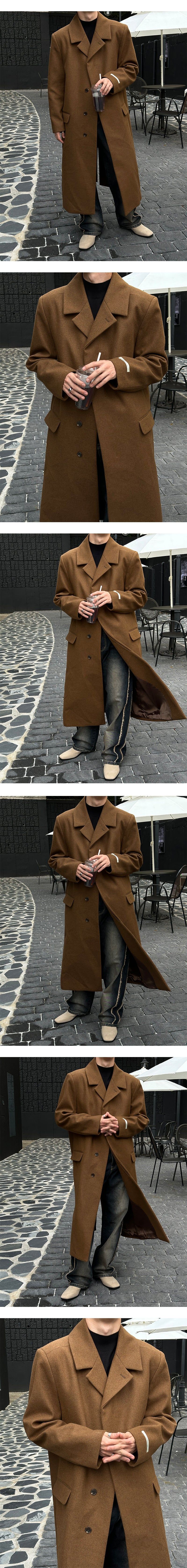  [PREMIUM] Hidden max long coat(2color)